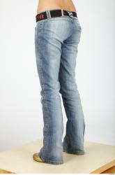 Leg Whole Body Woman Casual Jeans Slim Studio photo references